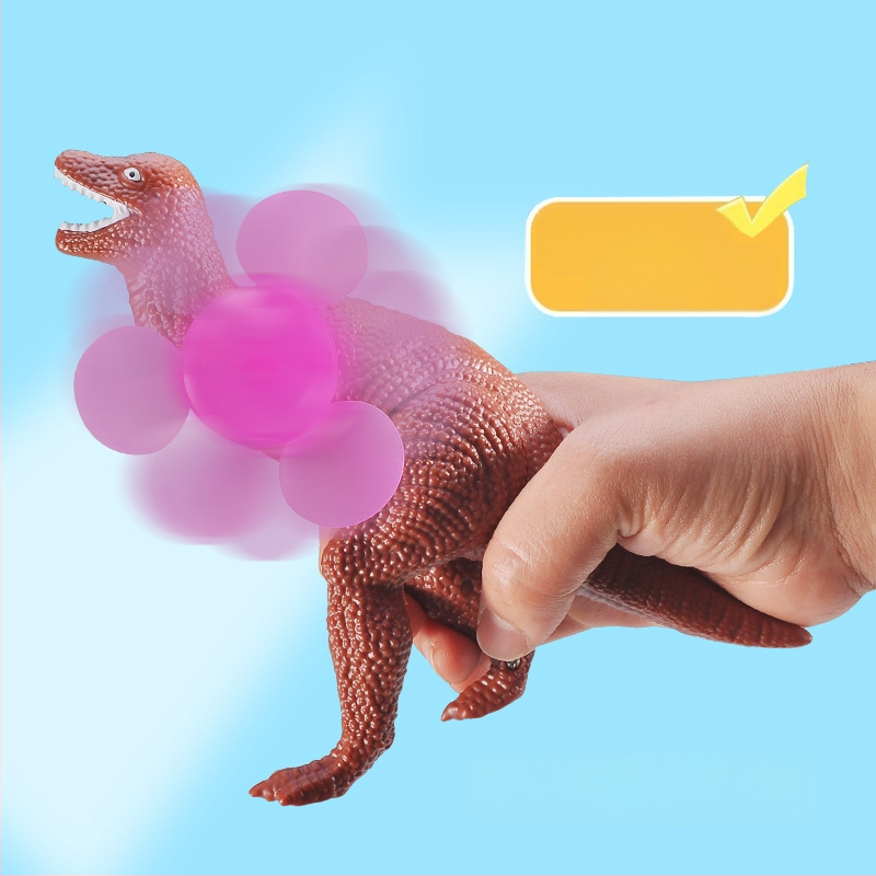 Rankinis dinozaurų ventiliatorius - nešiojamas plastmasinis, apšvietimo funkcija, mini T-Rex žaislas