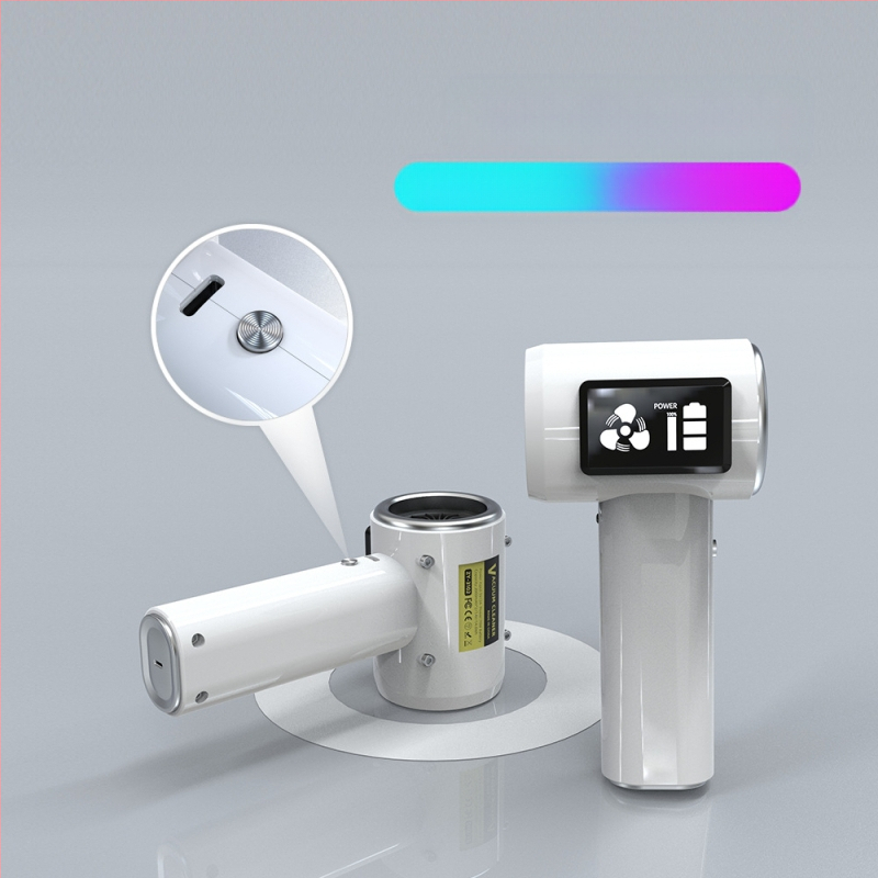 Bezvadu automobiļa putekļu sūcējs ar digitālo displeju, divējāda izmantošana auto un mājai, pārnēsājams, 60W, 6000Pa, uzlādējams