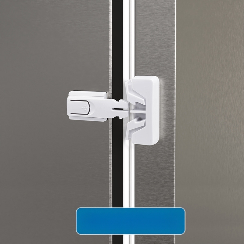 Daugiafunkcinis saugos užraktas šaldytuvui ir vandens dozatoriui; Prekės ženklas: Pampering the Bear; Kilmė: Jinhua, Zhejiang; Svoris: 22 g; Pakuotė: 600 vnt.