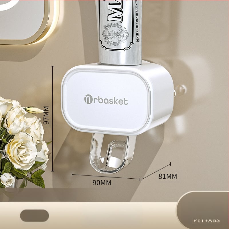 Automatinis dantų pastos išspaudimo įrenginys, sieninis siurbimas, šepetėlių ir pastos laikiklis, licencijuojamas privatus ženklas