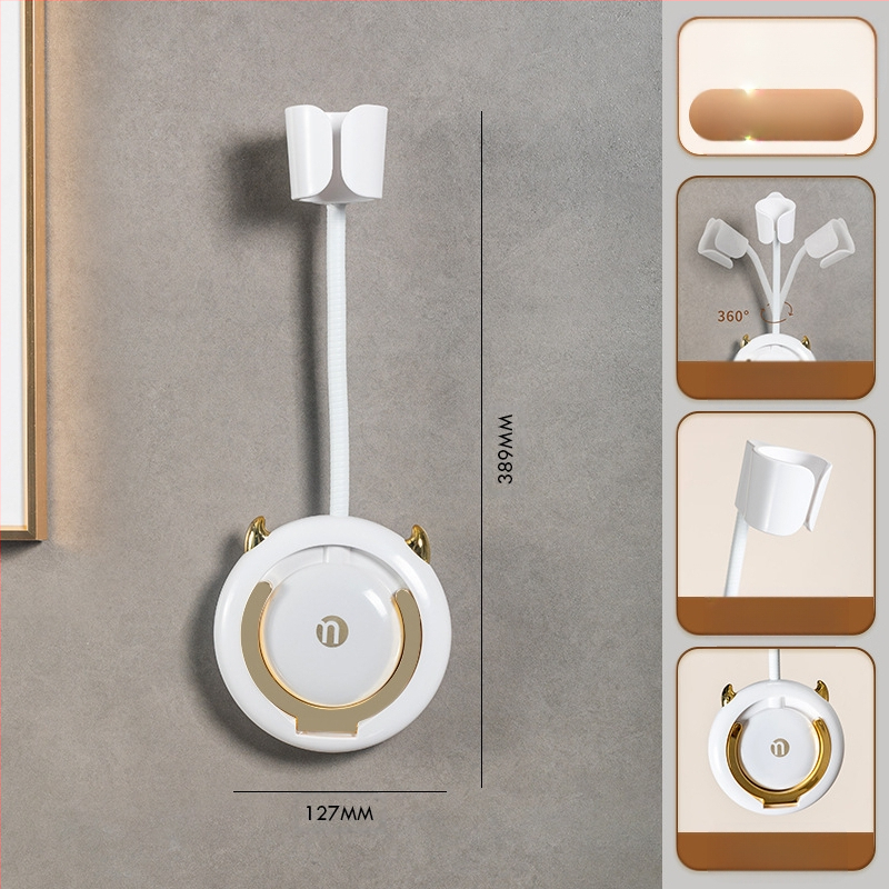 Seininis plaukų džiovintuvo laikiklis ir saugojimo lentyna (Medžiaga: plastikas; Apkrova: 120 g; Modelis: zwj38; Ženklas: HAYAN; Stilius: Light Luxury)