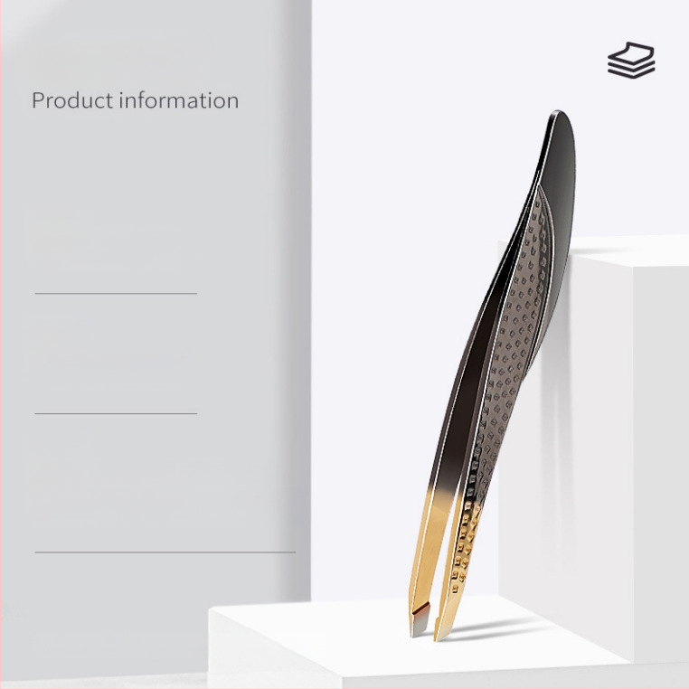 Colorful Fenling antakių klipas ir žnyplės rinkinys, nerūdijantis plienas, įstrižos galvutės, skirtas antakių ir blakstienų priežiūrai