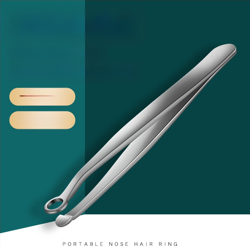 Nerūdijančio plieno nosies plaukų kirpimo įrankis, apvali galvutė, rankinis presavimo tipas