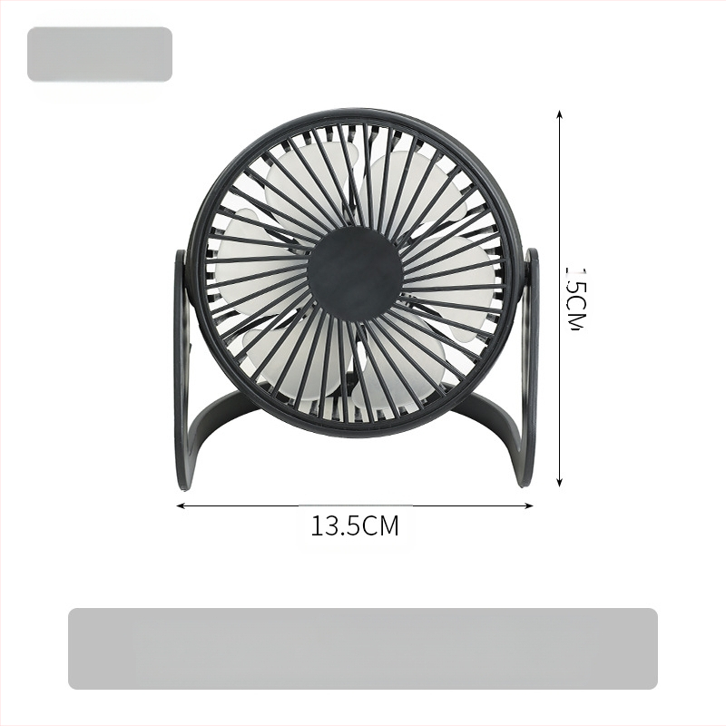 USB stalo ventiliatorius – 4 ašmenys, 5W, triukšmo lygis 45–50 dB