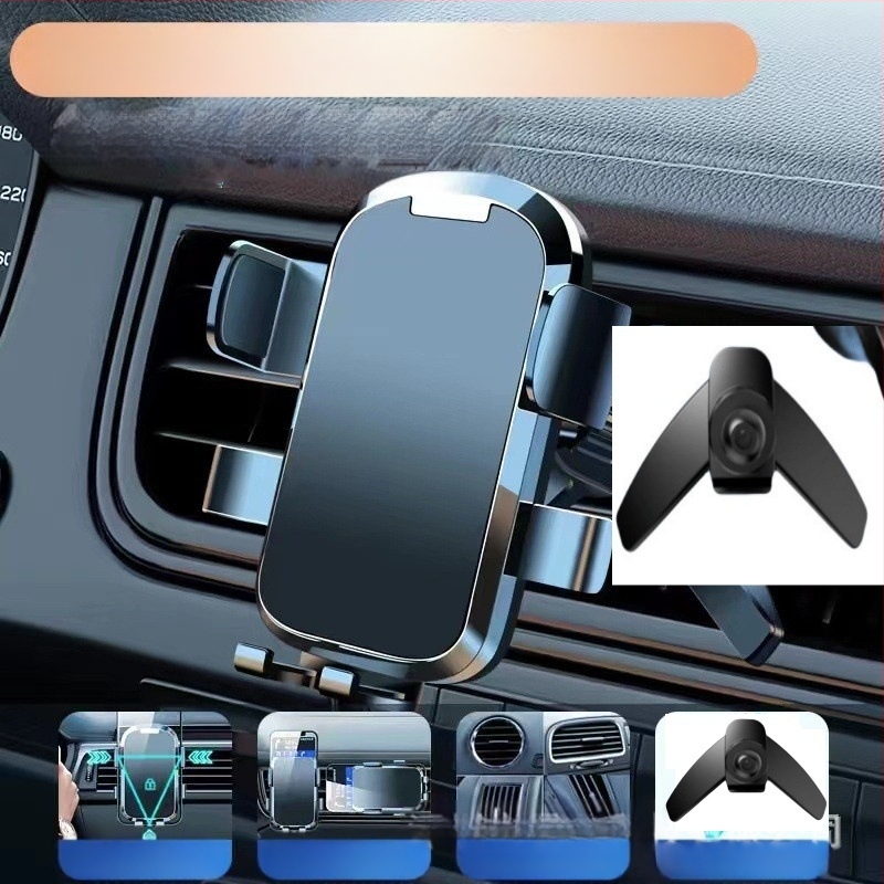 Easy eight θήκη τηλεφώνου αυτοκινήτου για αεραγωγό με αντιδονητικό βραχίονα, καθολική συμβατότητα, εγκατάσταση με κλικ, για πλοήγηση