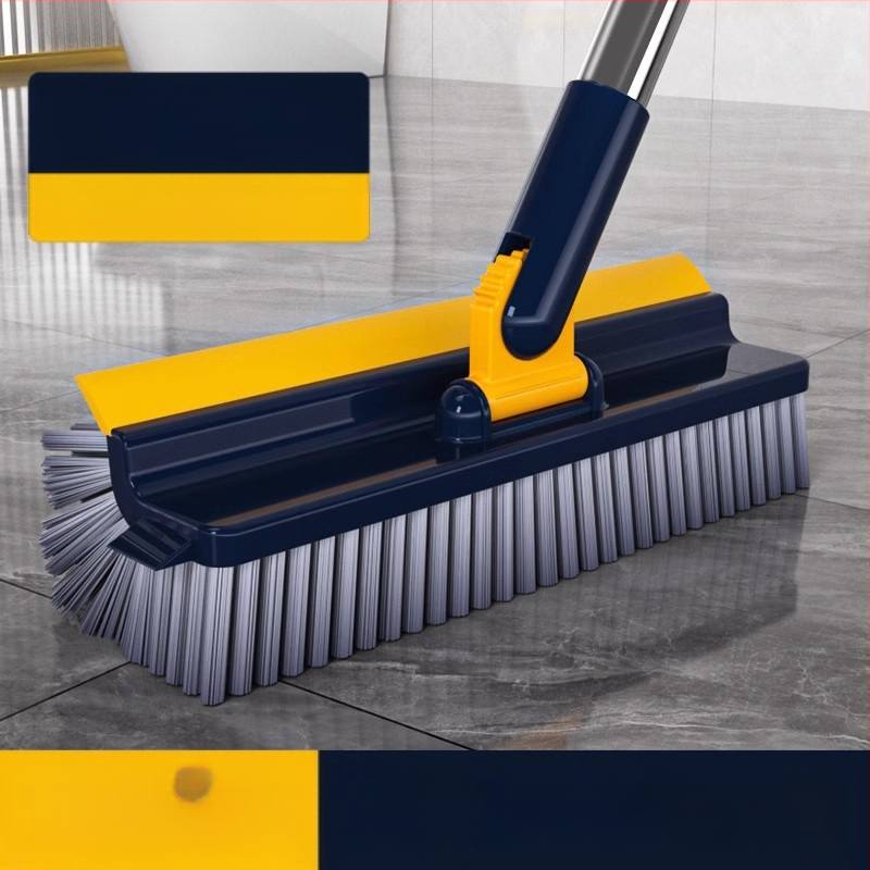 Grīdas suka ar garu rokturi un klipu, tīrīšanai flīžu šuvēm, stūriem un grīdas rievojumiem | Plastmasa, 300 g