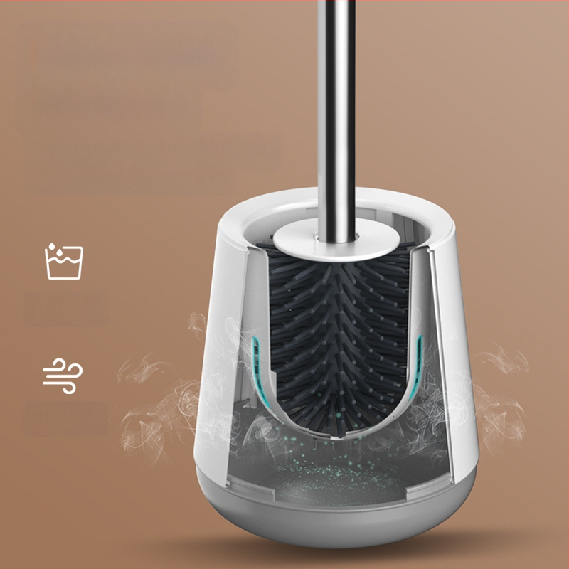 Wanben Ilga roktura silikona tualetes birste ar pamatu