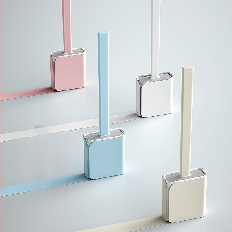 Wanben Ilga roktura silikona tualetes birste ar pamatu