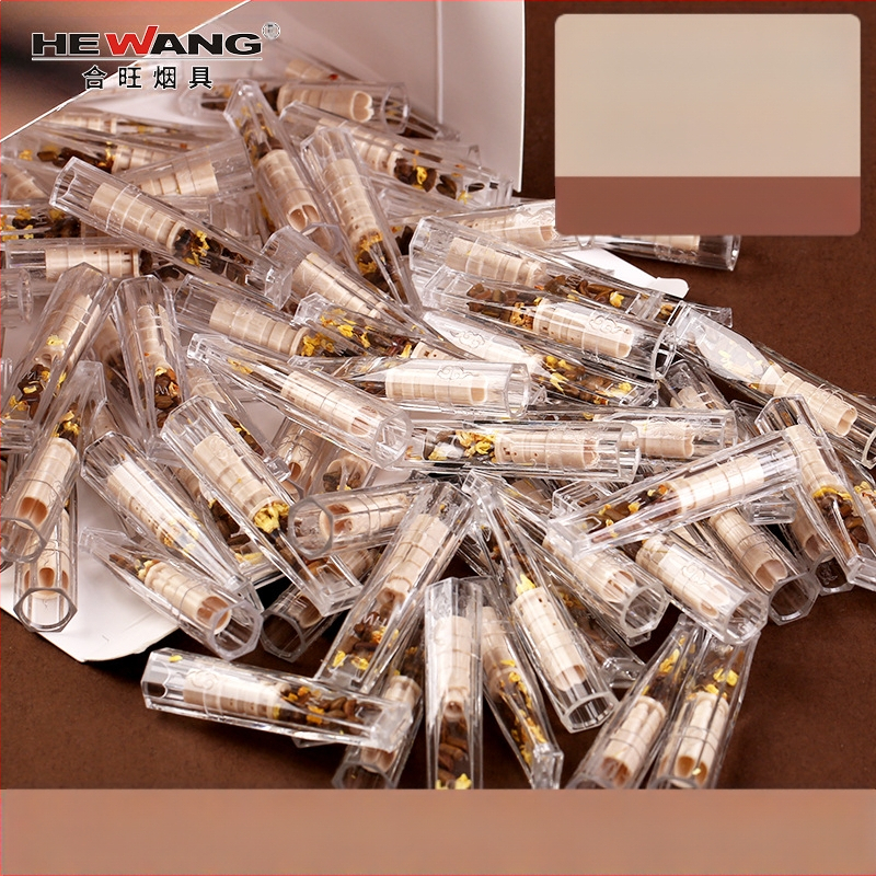 Vienreizējās lietošanas augu cigarešu filtrs, 100 gab., Hewang, plastmasas, universāls – rupjš/vidējais/smalkais