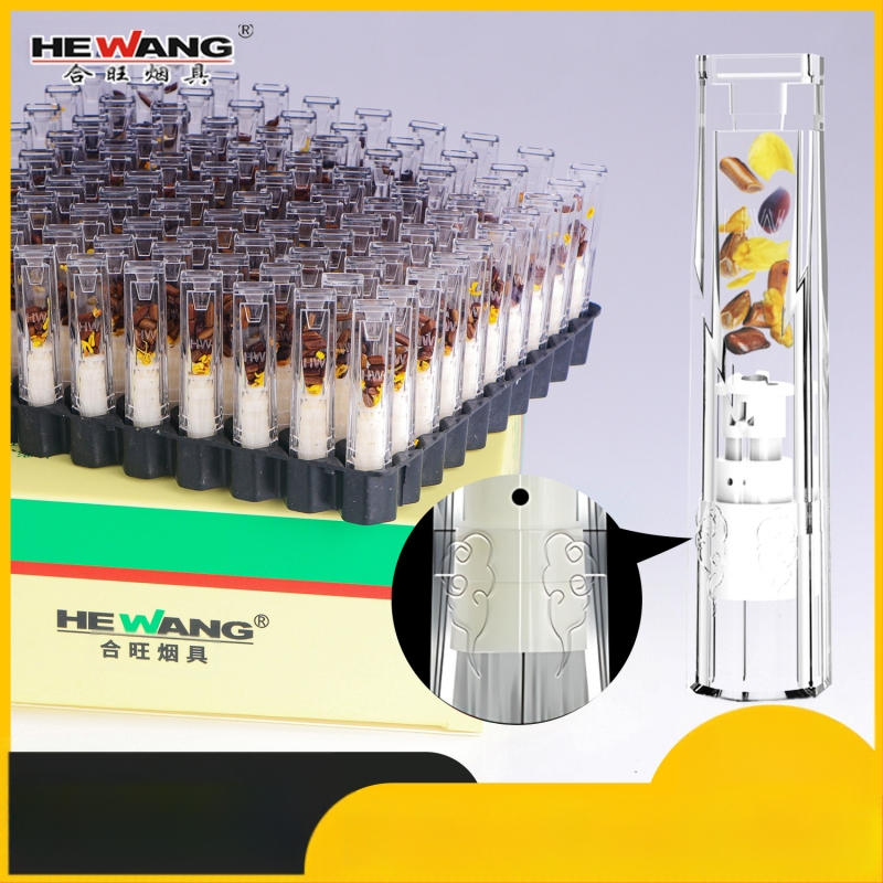 Vienreizējās lietošanas augu cigarešu filtrs, 100 gab., Hewang, plastmasas, universāls – rupjš/vidējais/smalkais