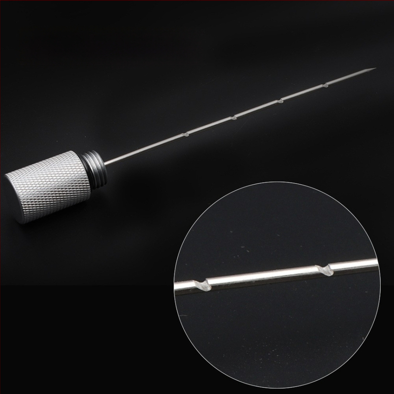 Cigarešu urbšanas instruments ar zobainu adatu – alumīnija sakausējums, pielāgojams, minimālists dizains