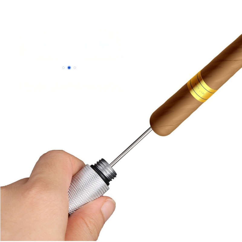 Cigarešu urbšanas instruments ar zobainu adatu – alumīnija sakausējums, pielāgojams, minimālists dizains