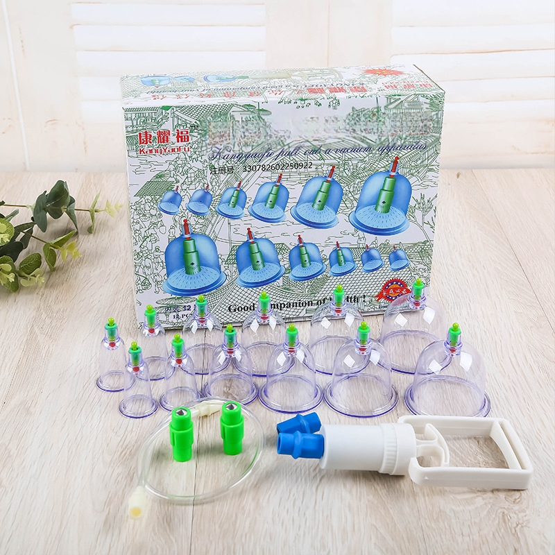 Апарат за вендузи с 12 чаши, пластмасов, Kang Yaofu