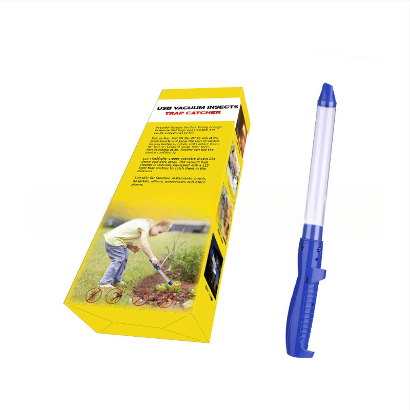Ručni USB punjeni uređaj za usisavanje insekata s repelentom protiv komaraca, model SK818, stupasti dizajn, 9V, 0,5