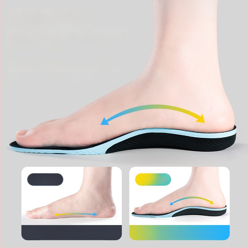 Kurbu atbalsta zolītes plakajai pēdai – arkas korekcija, pret torzijai, augsta elastība, elpojošs tīkla EVA, visu sezonu