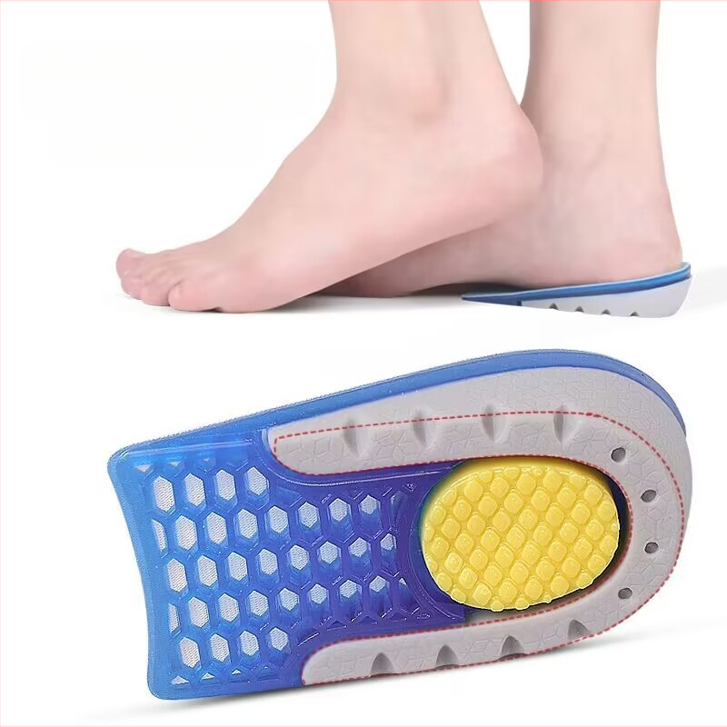Papēža pacēluma insole — Velvet-TPE-TPU materiāls, elpojošs puspalags, pacelšanas funkcija; piemērots skriešanas kurpēm, ādas kurpēm, botas un ikdienas/darba apaviem; zīmols Shengtong Insole