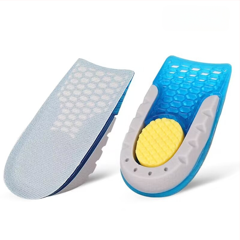 Papēža pacēluma insole — Velvet-TPE-TPU materiāls, elpojošs puspalags, pacelšanas funkcija; piemērots skriešanas kurpēm, ādas kurpēm, botas un ikdienas/darba apaviem; zīmols Shengtong Insole