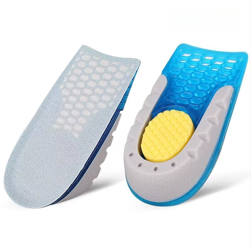 Papēža pacēluma insole — Velvet-TPE-TPU materiāls, elpojošs puspalags, pacelšanas funkcija; piemērots skriešanas kurpēm, ādas kurpēm, botas un ikdienas/darba apaviem; zīmols Shengtong Insole