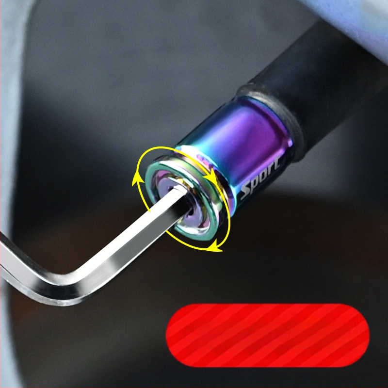 Αντι-κλοπής καπάκι βαλβίδας ελαστικού αυτοκινήτου | Ανοξείδωτος χάλυβας | Μάρκα KND | Εγκατάσταση με βίδωμα | Συμβατό με τις περισσότερες βαλβίδες