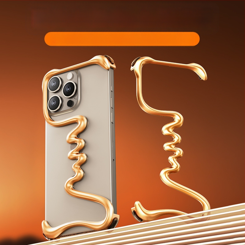 Husă de telefon cu cadru metalic pentru iPhone 16 Pro Max - electroplacare, disipare a căldurii, rezistență la uzură, rezistență la cădere