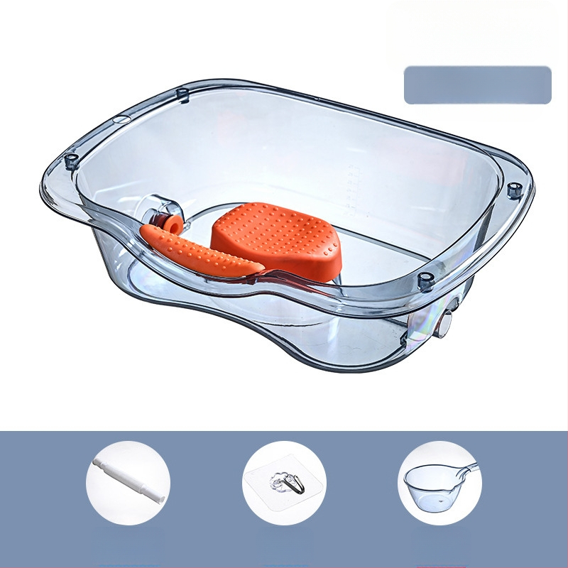 Μπάνιερ για πλύσιμο μαλλιών στο κρεβάτι για ασθενείς και ηλικιωμένους – πλαστικό, διάφανο, 1.47 kg; Μάρκα Ya Jia la