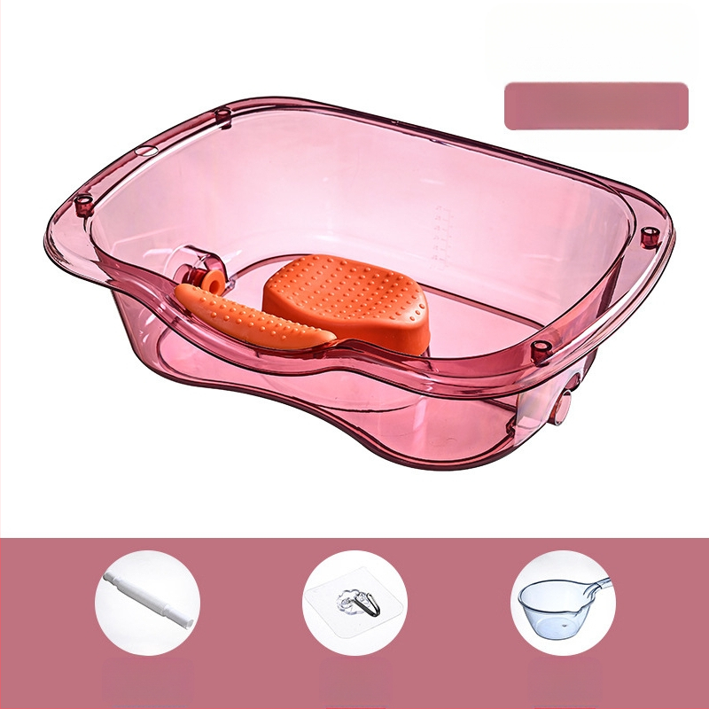 Μπάνιερ για πλύσιμο μαλλιών στο κρεβάτι για ασθενείς και ηλικιωμένους – πλαστικό, διάφανο, 1.47 kg; Μάρκα Ya Jia la