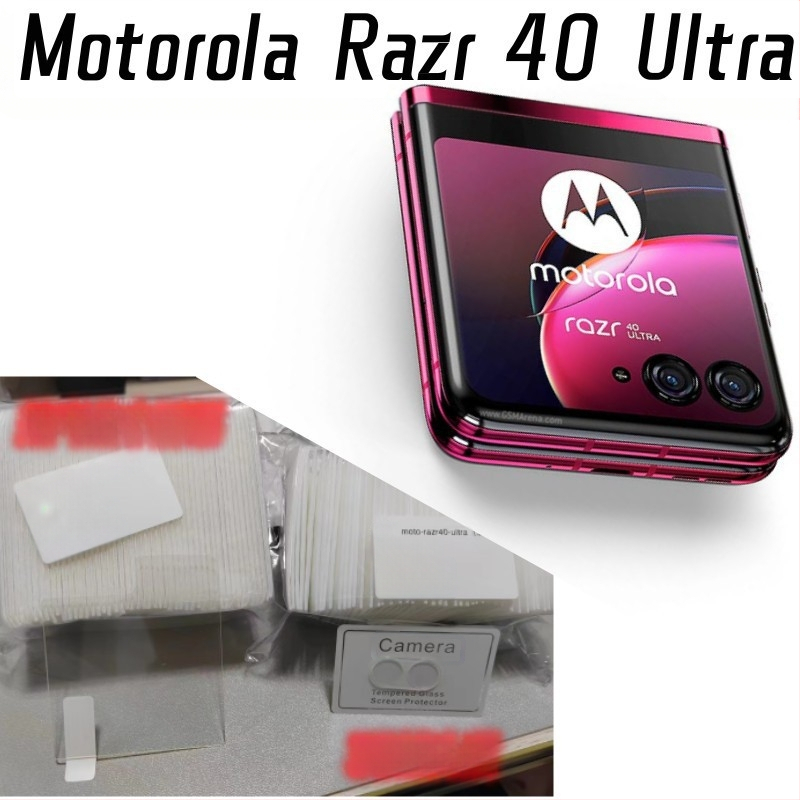 Kieto stiklo galinės kameros apsaugos filmas Motorola 40 Ultra – visiškas padengimas, HD aiškumas, anti pirštų atspaudų, atsparus kritimams