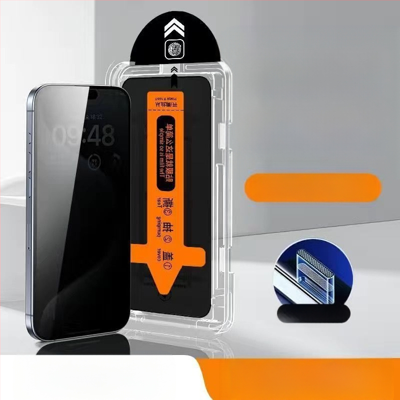 Blue Deep tempered glass μπροστινό προστατευτικό οθόνης για iPhone 14 Pro Max, HD διαύγεια, αντι-δακτυλικών αποτυπωμάτων, ανθεκτικό σε πτώσεις, πλήρης κάλυψη