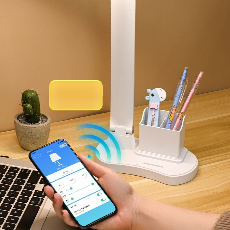 LED γραφείο λαμπτήρας με αφής διακόπτη, CRI ≥95, φωτισμός επιπέδου National AA, πλαστικό κάλυμμα, ενσωματωμένη επαναφορτιζόμενη μπαταρία