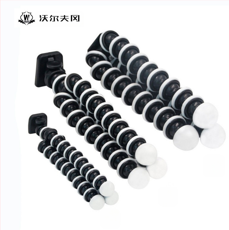 WOLFGANG Octopus τρίποδο με 3D κεφαλή, οκτώ τμήματα, βιομηχανικό πλαστικό, φορτίο έως 2 kg, για κάμερες και smartphones (Μεγάλο/Μεσαίο/Μικρό)