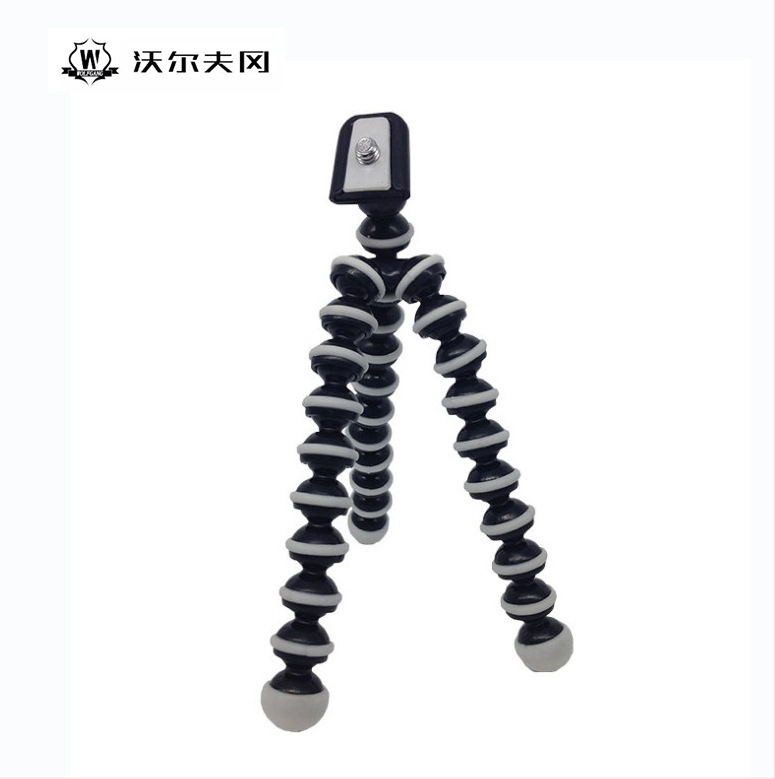 WOLFGANG Octopus τρίποδο με 3D κεφαλή, οκτώ τμήματα, βιομηχανικό πλαστικό, φορτίο έως 2 kg, για κάμερες και smartphones (Μεγάλο/Μεσαίο/Μικρό)