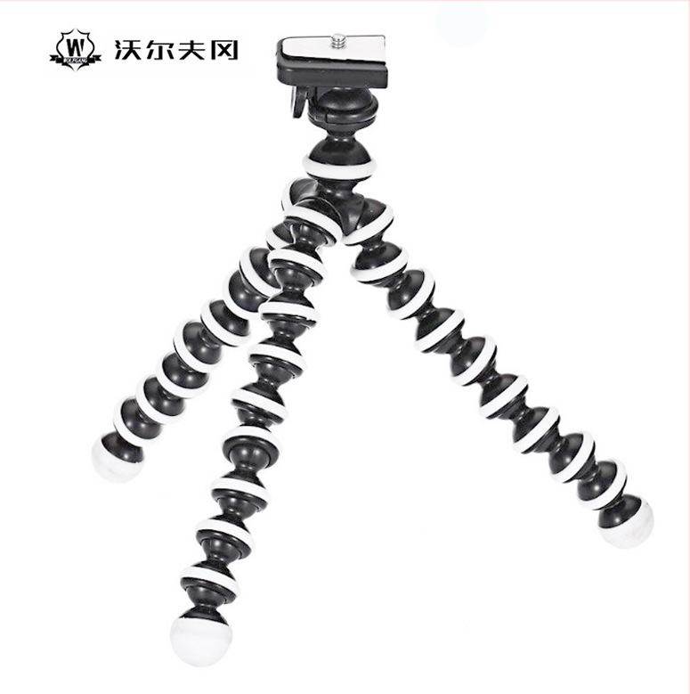 WOLFGANG Octopus τρίποδο με 3D κεφαλή, οκτώ τμήματα, βιομηχανικό πλαστικό, φορτίο έως 2 kg, για κάμερες και smartphones (Μεγάλο/Μεσαίο/Μικρό)