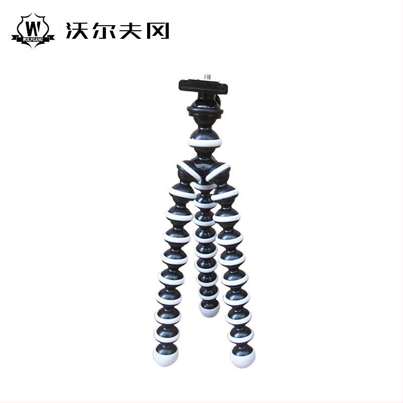 WOLFGANG Octopus τρίποδο με 3D κεφαλή, οκτώ τμήματα, βιομηχανικό πλαστικό, φορτίο έως 2 kg, για κάμερες και smartphones (Μεγάλο/Μεσαίο/Μικρό)