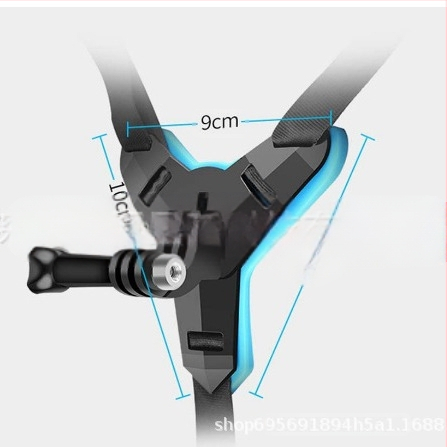 GoPro Hero 12/11/10 smakro laikiklis motociklo šalmui – sportinės kameros priedas