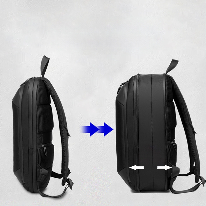 Leastat plona kuprinė nešiojamam kompiuteriui – verslo kelionėms, 20-35L, Oxford audinys, atsparus vandeniui, dėvėjimuisi atsparus, išplėtimas