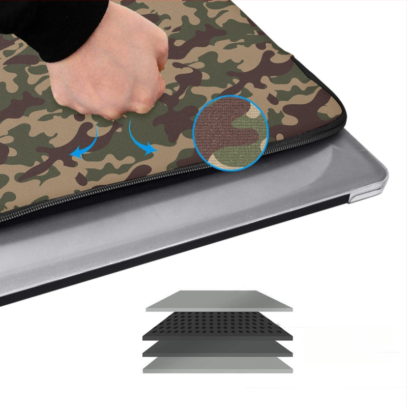 Калъф за лаптоп/таблет от дайвинг материал, водоустойчив, с цип, вътрешен джоб за компютър, съвместим с ноутбук, таблет и iPad