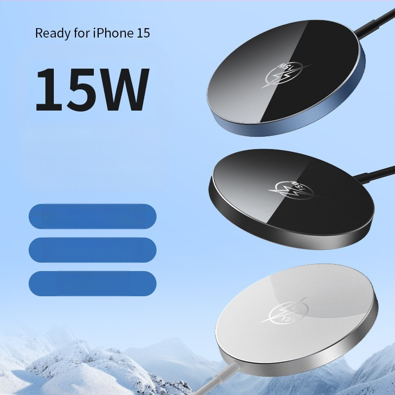 Curry Nari magnētiskais bezvadu lādētājs iPhone – 15W MagSafe, PD ātrā uzlāde, 18W kopējā jauda