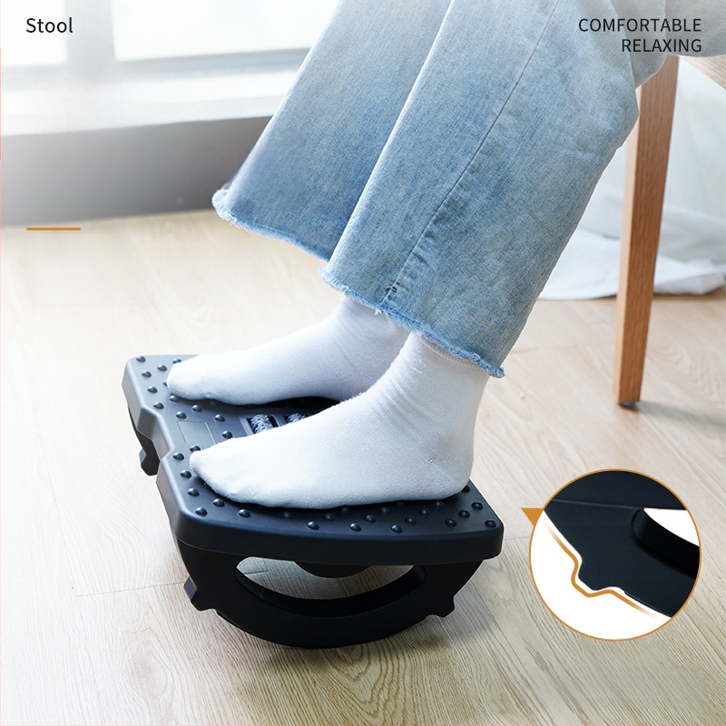 Подложка за крак под бюрото, антихлъзгаща се люлееща се табуретка, пластмасова с PP пълнеж, персонализируема, модел Shake upgraded pedal