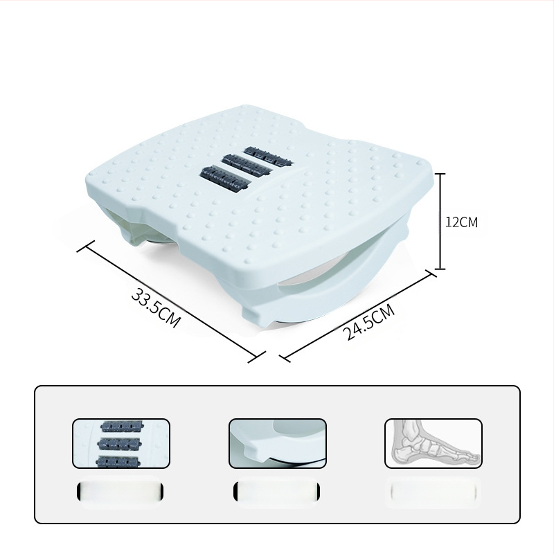 Подложка за крак под бюрото, антихлъзгаща се люлееща се табуретка, пластмасова с PP пълнеж, персонализируема, модел Shake upgraded pedal