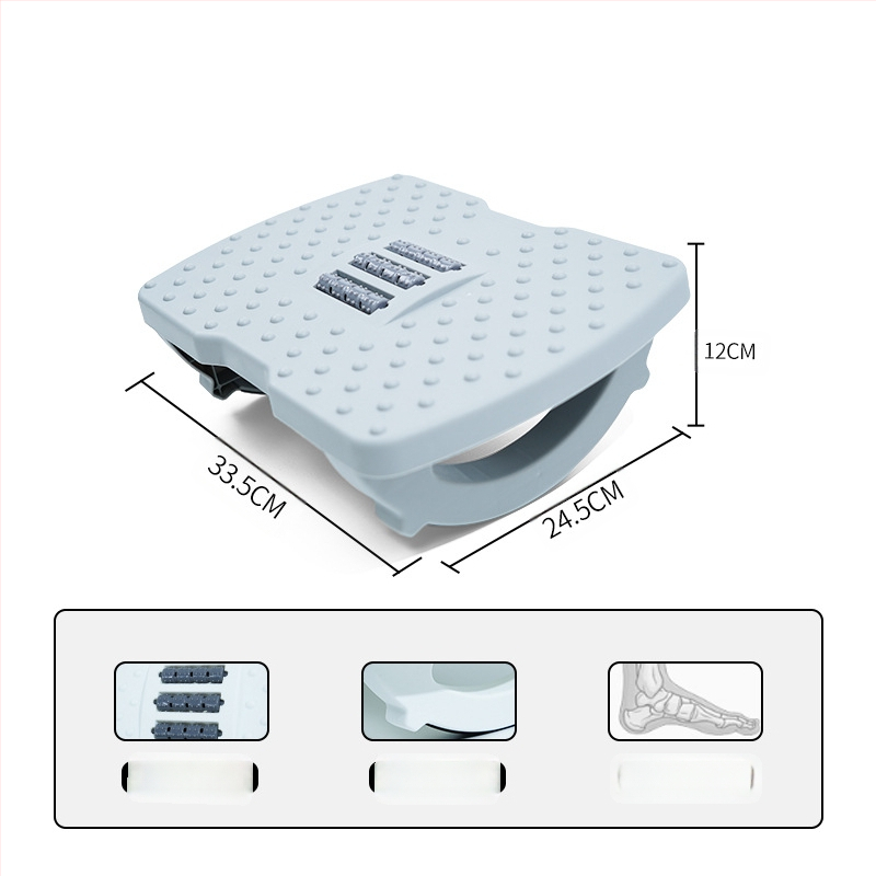 Подложка за крак под бюрото, антихлъзгаща се люлееща се табуретка, пластмасова с PP пълнеж, персонализируема, модел Shake upgraded pedal