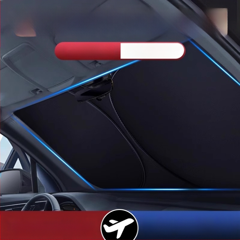 Mairichi automobilio priekinio stiklo saulės skydelis – aliuminio folija, šilumos izoliacija, diegimas kortelės tipo, suderinamas su Peugeot 308/408/508/307/4008