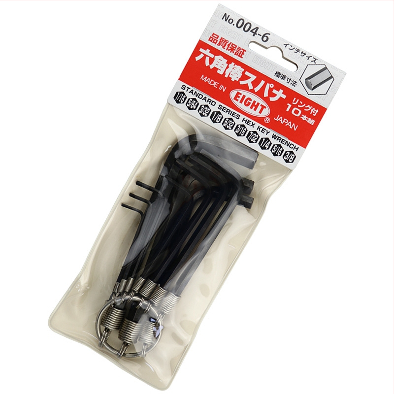 DAREX Prijenosni set Allen ključeva, privjesak za ključeve, metrički i imperijalni format, alatno čelik