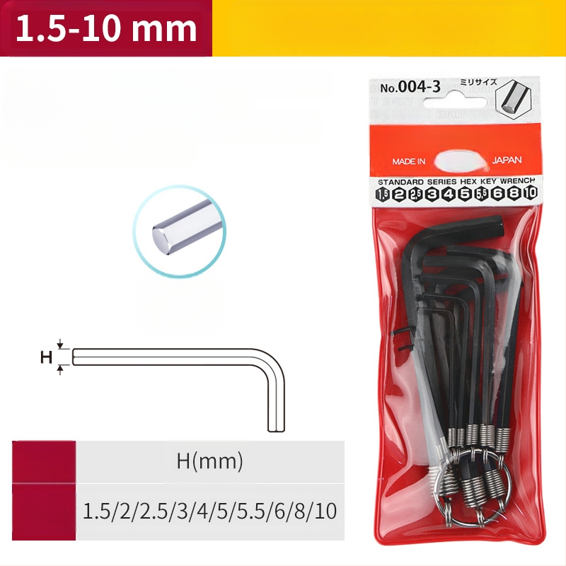 DAREX Prijenosni set Allen ključeva, privjesak za ključeve, metrički i imperijalni format, alatno čelik