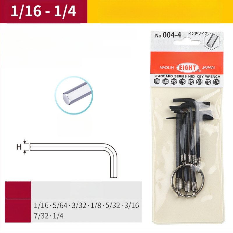 DAREX Prijenosni set Allen ključeva, privjesak za ključeve, metrički i imperijalni format, alatno čelik