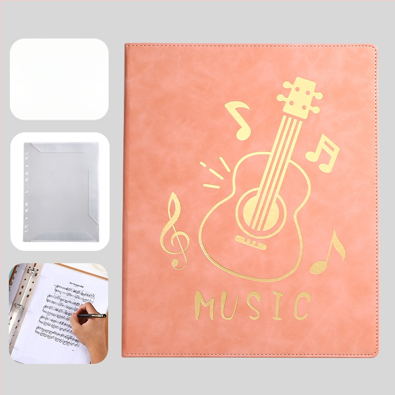 Кожена папка за нотни листове, Monrick, модел Music score clip, 20 страници, дебелина 30