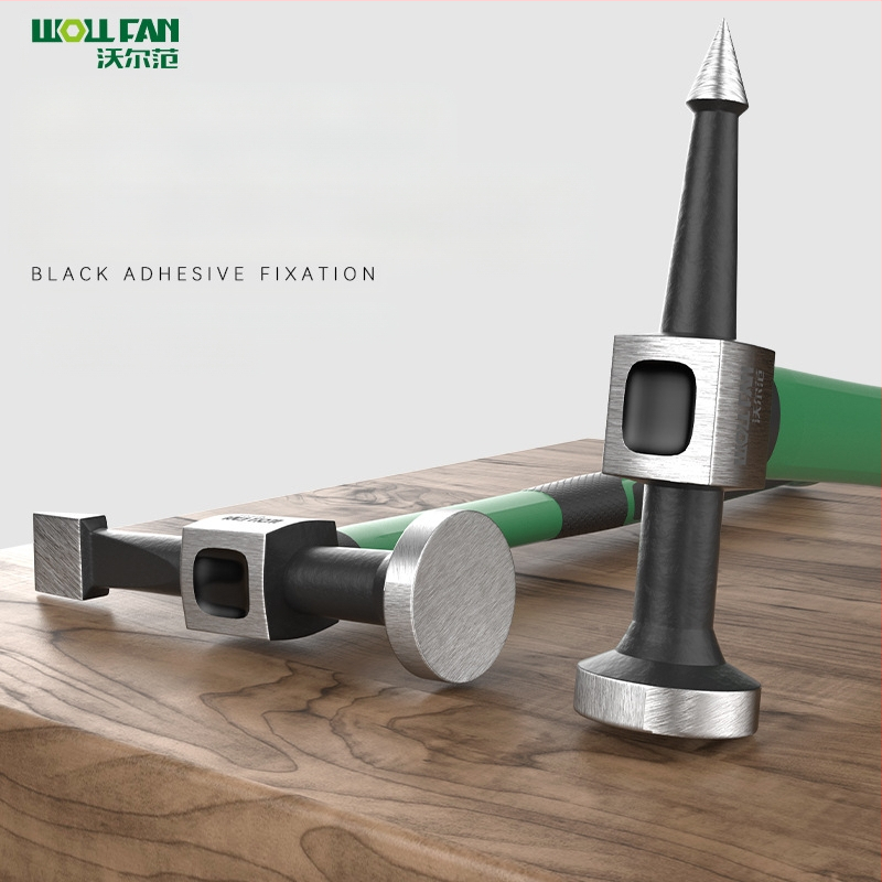 Комплект чукове за ламарина за автомобилен ремонт – чукове с плоска глава, квадратна глава и заострена глава