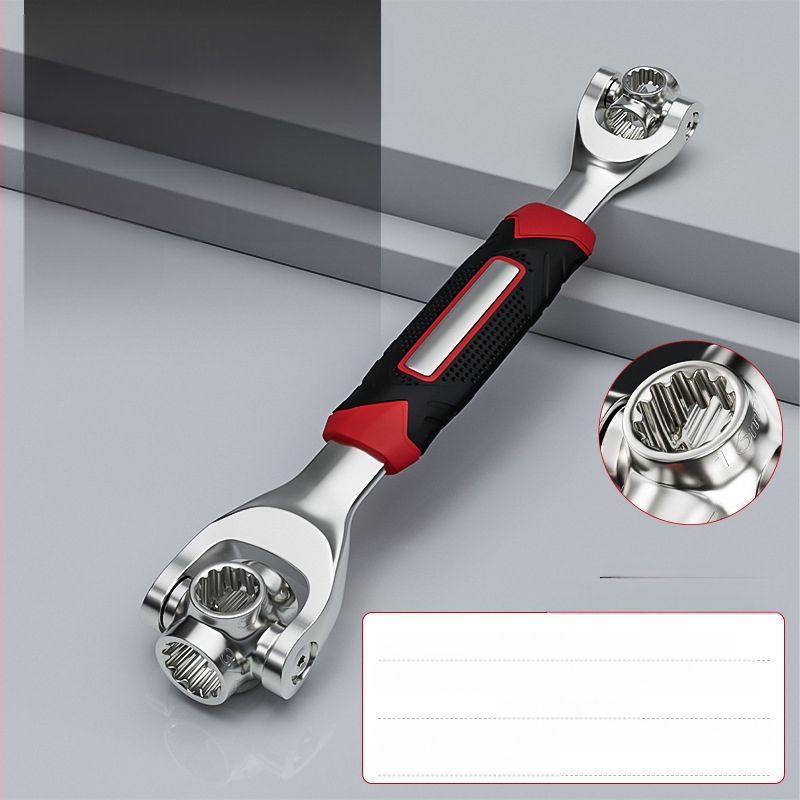 Σετ πολυλειτουργικών κλειδιών 52-σε-1 και 8-σε-1, από χρωμιοβανδιού ατσάλι, χρωμιωμένη επιφάνεια, διπλής χρήσης