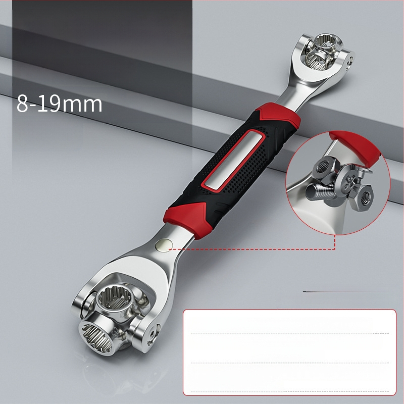 Σετ πολυλειτουργικών κλειδιών 52-σε-1 και 8-σε-1, από χρωμιοβανδιού ατσάλι, χρωμιωμένη επιφάνεια, διπλής χρήσης