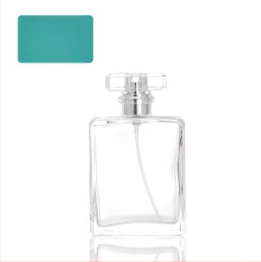 Kvadratna staklena bočica za parfem, prilagodljiva, Silk-screen otisak sa srebrnim pečatom, brend Standard tuo