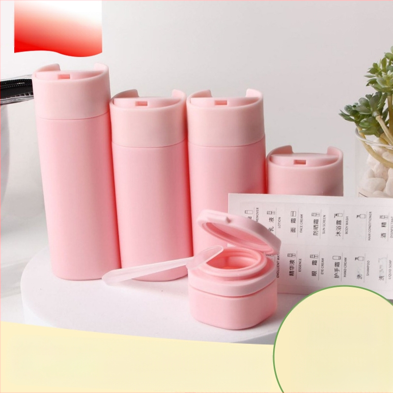 Set putničkih plastičnih bočica za kozmetiku - HDPE, blow molding, prijenosne prazne bočice za šampon, tuš gel, losion i kremu (HY, Zhejiang)